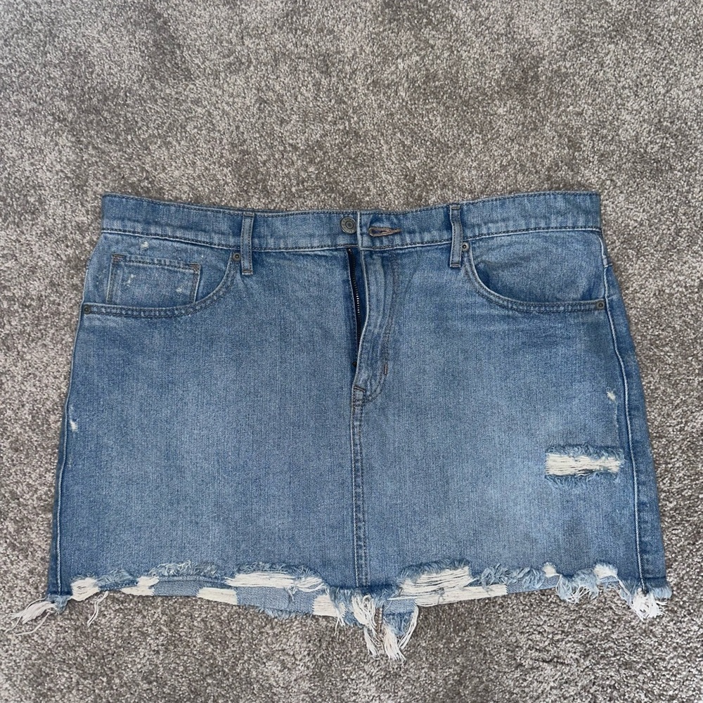 Express Blue jean Mini Skirt